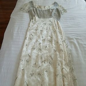 Lace and beaded evening gown size 6 modest